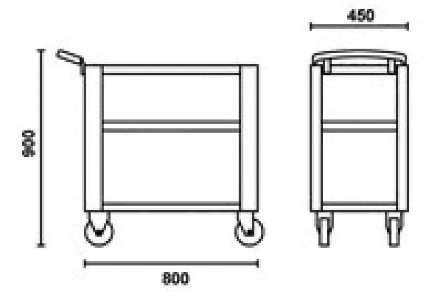Beta C51 O-Trolly - Gereedschapswagen Oranje