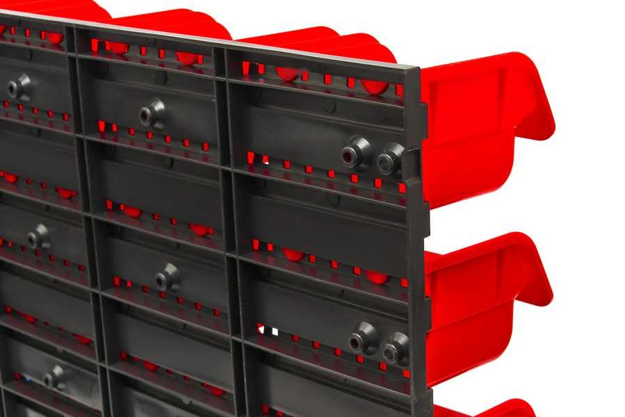 HBM Gereedschapswand Met Opbergrekken En Opbergbakken 43-delig - Afbeelding 5