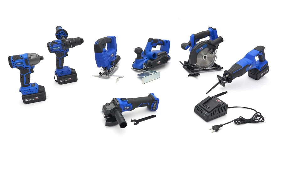 HBM Combiset Op Accu, 7-delig, 18V 5,0Ah Power20.5 - Afbeelding 2