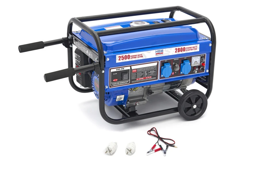 HBM 2.800W Generator Met 208 Cc Benzinemotor, 230V - Afbeelding 3