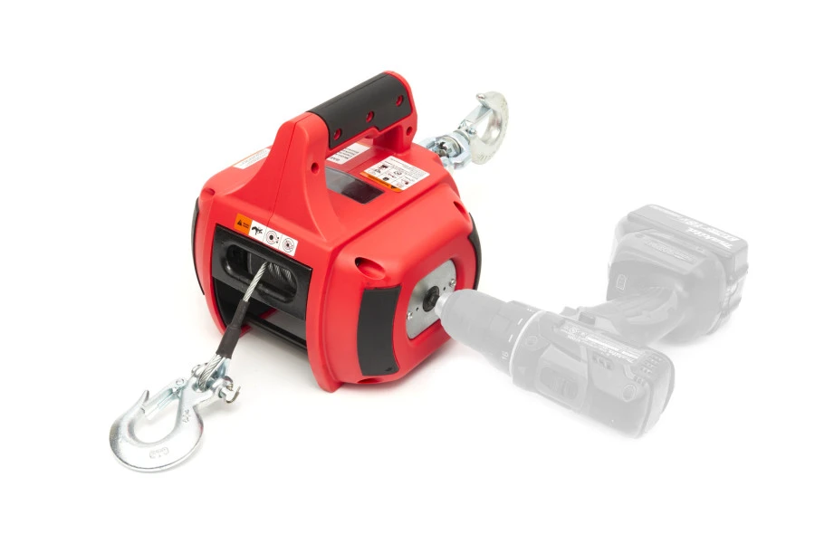 HBM Draagbare Treklier Boormachine Aangedreven 225 Kg Rood - Afbeelding 2