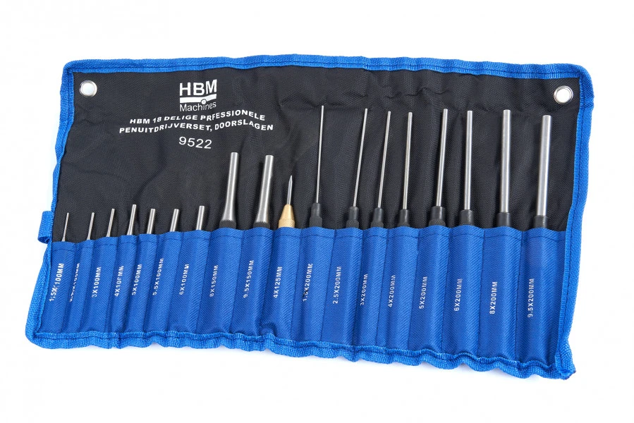HBM 18 Delige Professionele Penuitdrijverset, Doorslagen