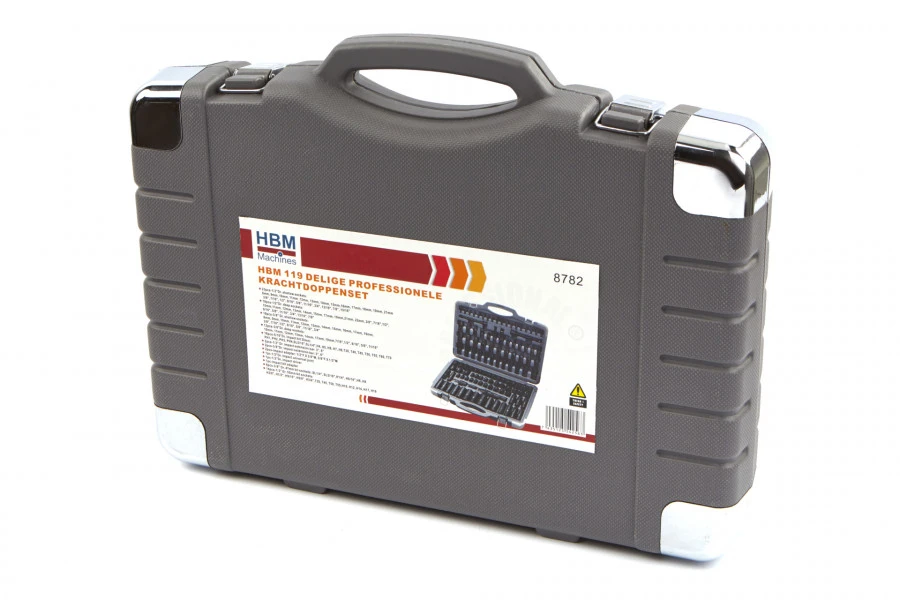 HBM 119 Delige Professionele Krachtdoppenset Metrische En INCH Maten - Afbeelding 11