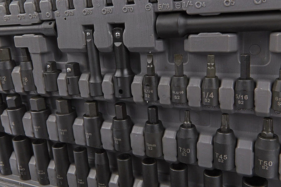 HBM 119 Delige Professionele Krachtdoppenset Metrische En INCH Maten - Afbeelding 4