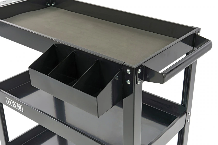 HBM Deluxe 3 Laags Universele Verrijdbare Gereedschapswagen - Afbeelding 4