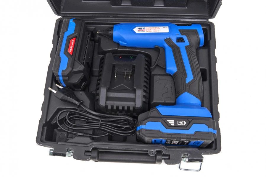 HBM Professioneel Lijmpistool Op Accu 20 Volt - 2,0Ah Inclusief 2 Accu's - Afbeelding 12