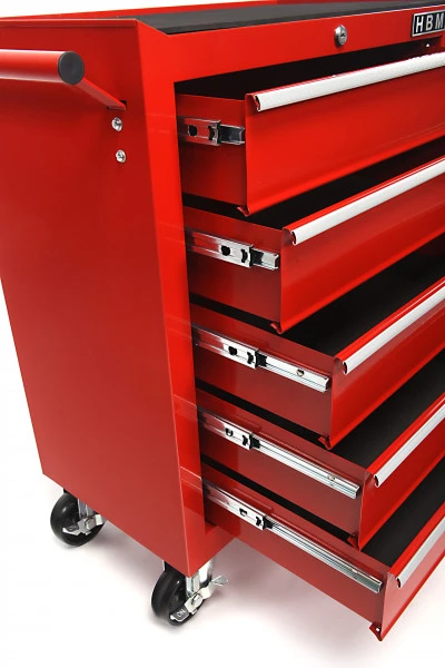 HBM Gereedschapswagen Met 5 Laden, 62 Cm, Rood - Afbeelding 2