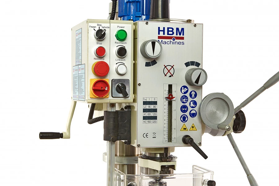 HBM 40 Mm Professionele Tandwiel Aangedreven Kolomboormachine - Afbeelding 5