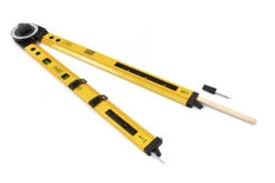 HBM 2 X 500 Mm Universele Waterpas, Blokhaak, Zweihaak, Cirkeltrekker.