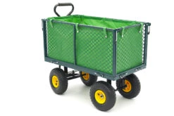 HBM 100 Kg Trekkar, Bolderwagen, Tuinkar Met 86 X 46 X 38 Cm Laadbak Inclusief Canvas Zak