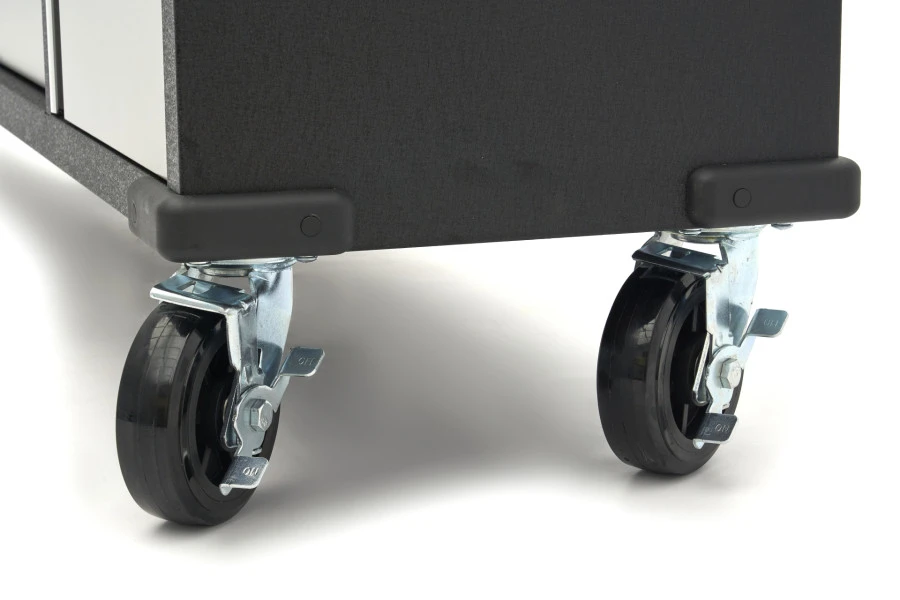 HBM Gereedschapswagen Met Houten Werkblad - 168 Cm - Grijs - Afbeelding 16