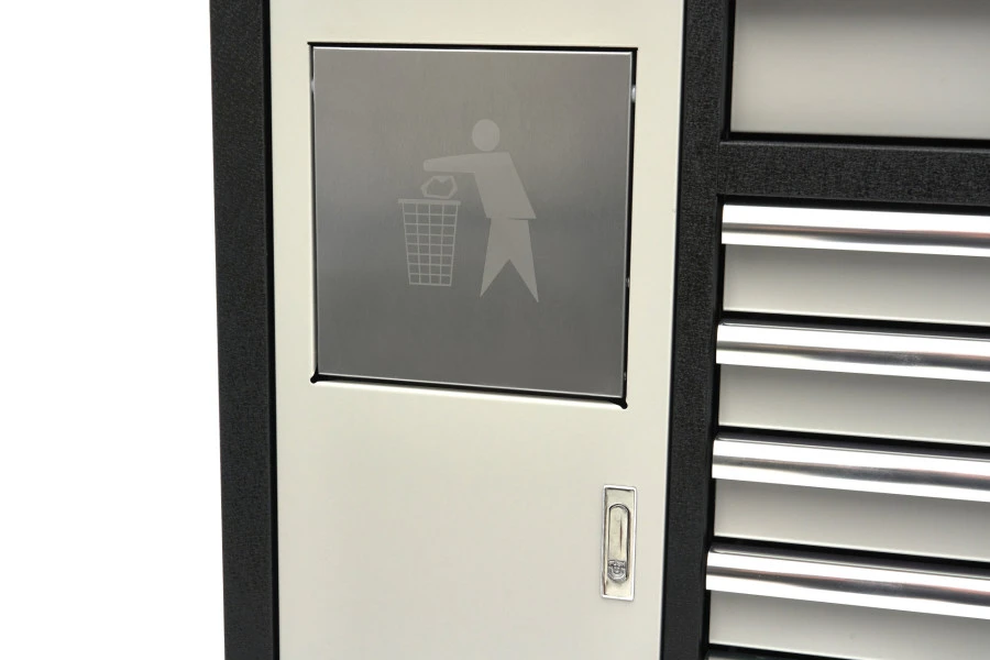 HBM Gereedschapswagen Met Houten Werkblad - 168 Cm - Grijs - Afbeelding 11