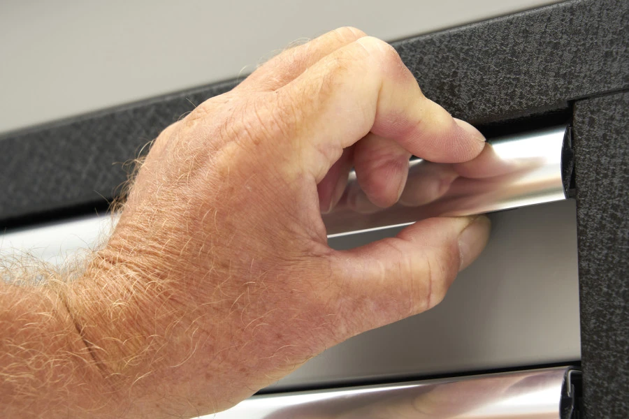 HBM Gereedschapswagen Met Houten Werkblad - 168 Cm - Grijs - Afbeelding 9