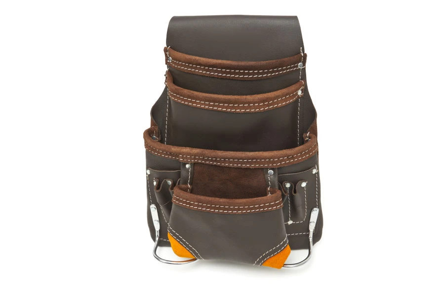 HBM Professionele Leren Gereedschapszak Met 10 Vakken