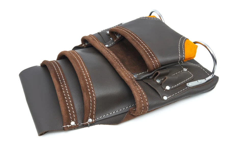 HBM Professionele Leren Gereedschapszak Met 10 Vakken - Afbeelding 2